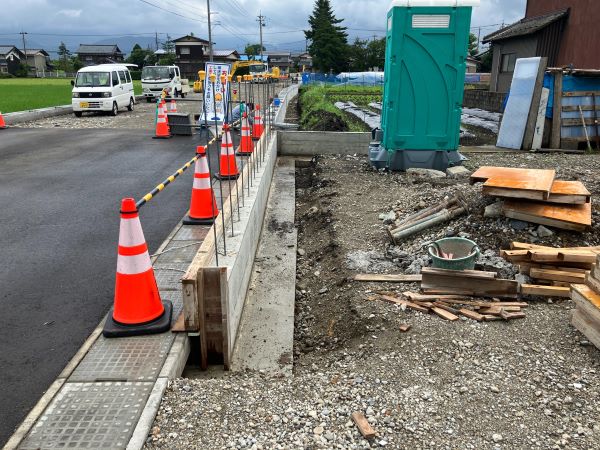 根入れのある鉄筋コンクリート基礎